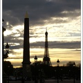 L'obélisque et la Tour Eiffel - Paris (75)